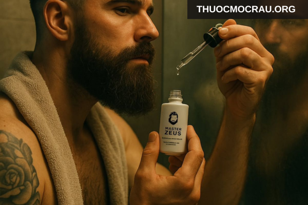 Sử dụng sản phẩm hỗ trợ mọc râu đúng cách